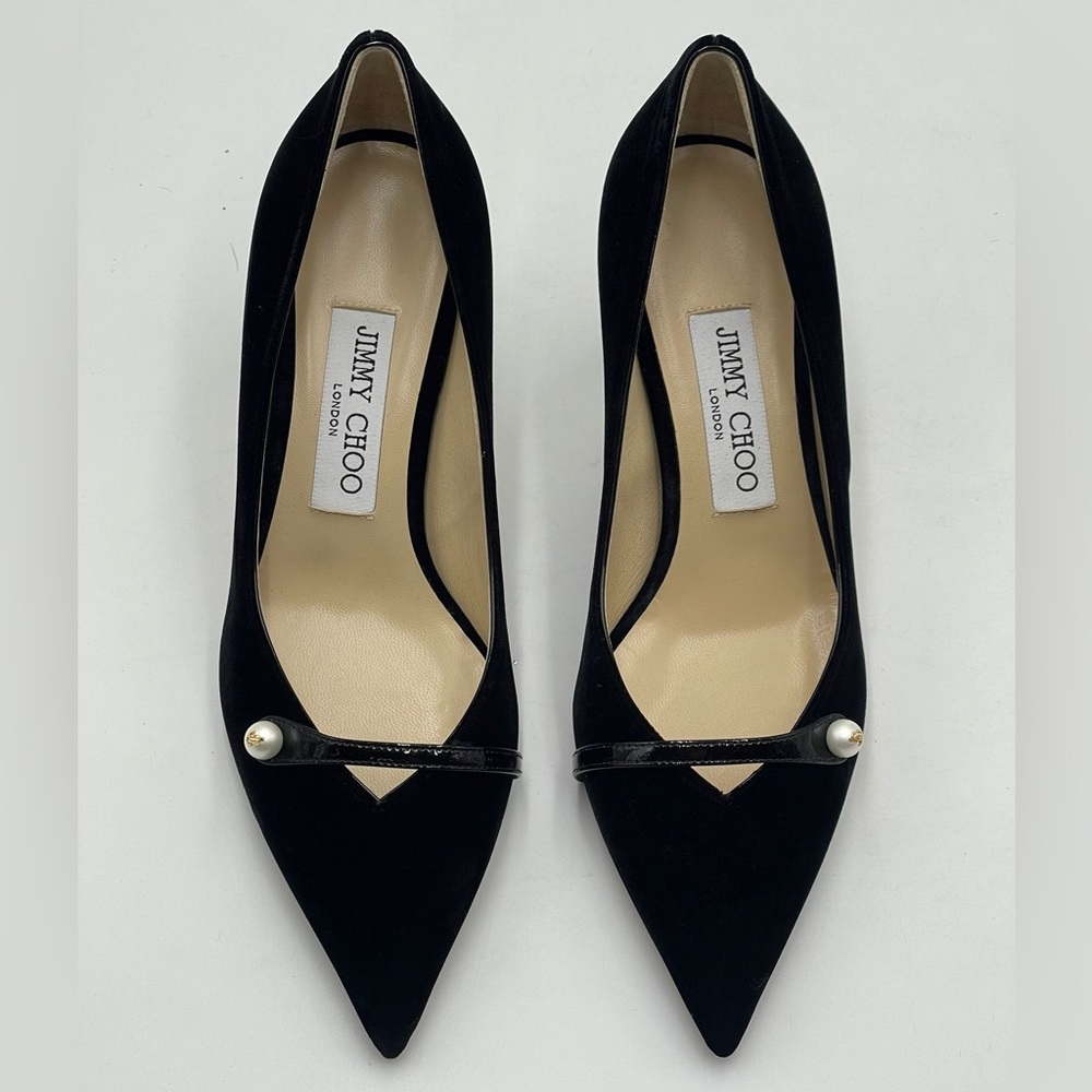 Jimmy ChooRosalia Patent Pearly-Strap Pumps .NWB